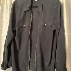 MICHAEL KORS XL DAR BLUE BLOUSE ⭐️